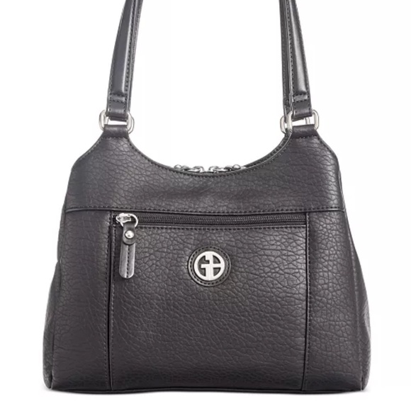 Gianni Bernini Faux Pebble Leather Handbag - Picture 1 of 3